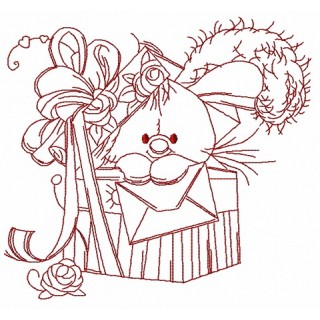 Bunny in the box 3 embroidery design - Embroidery Design