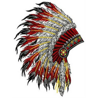 Nice warbonnet embroidery design - Embroidery Design