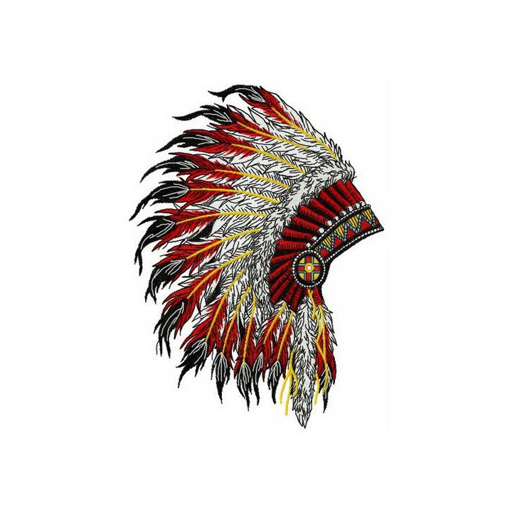 Nice warbonnet embroidery design - Embroidery Design
