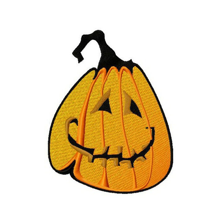 Happy pumpkin 2 embroidery design - Embroidery Design