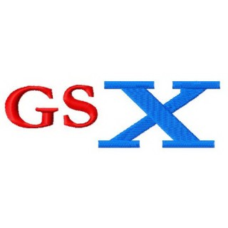 GS X 2 embroidery design - Embroidery Design