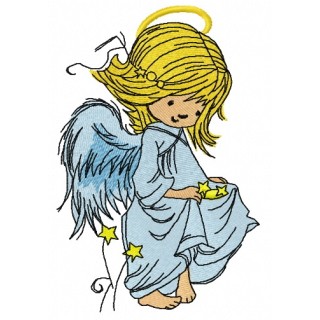 Stars for angels 6 embroidery design - Embroidery Design