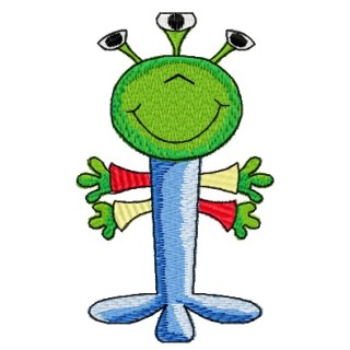 Three-eyed Nick embroidery design - Embroidery Design