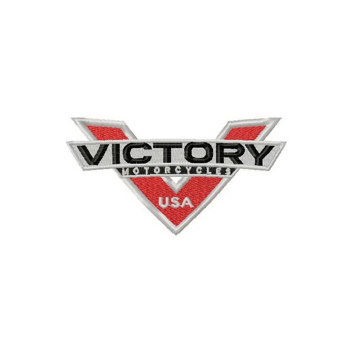 Victory motocycles USA logo 2 embroidery design - Embroidery Design