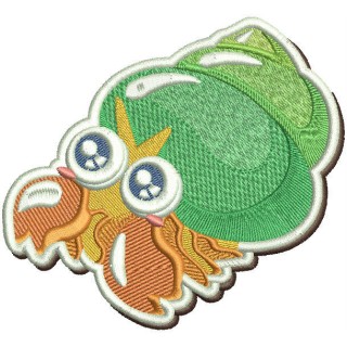 Hermit crab embroidery design - Embroidery Design