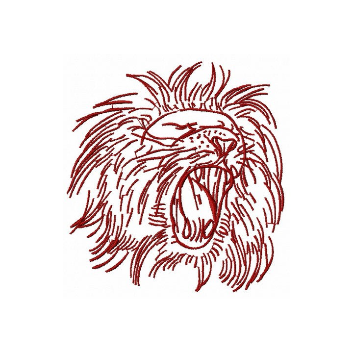 Lion 6 embroidery design - Embroidery Design