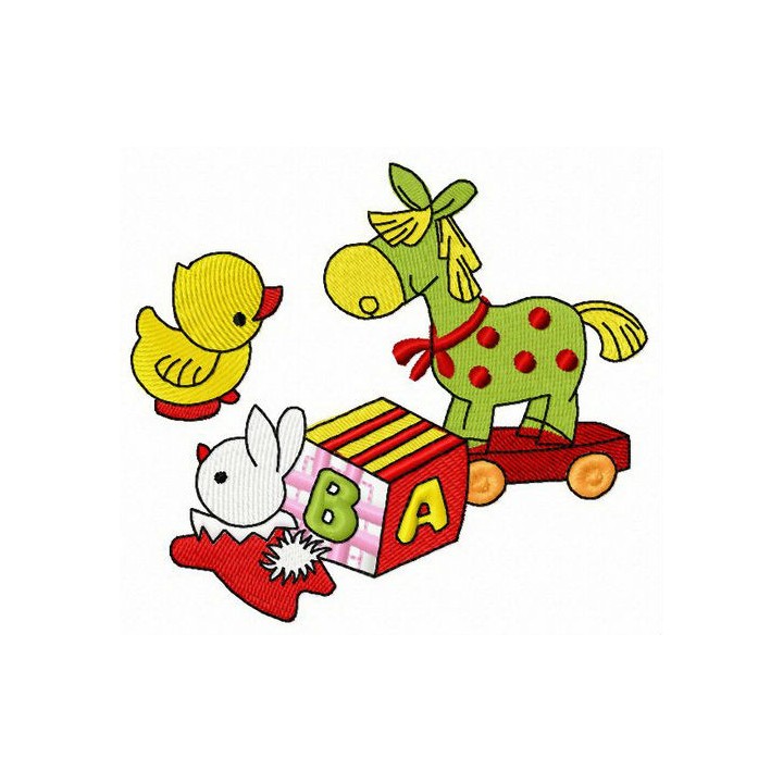 My first toys embroidery design - Embroidery Design