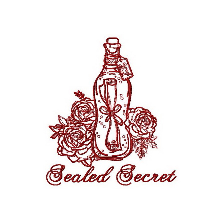 Sealed secret 7 embroidery design - Embroidery Design
