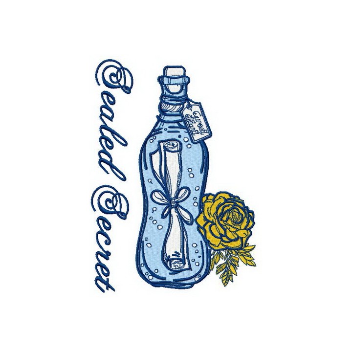 Sealed secret 4 embroidery design - Embroidery Design