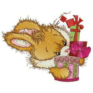 Loosing tiny present embroidery design - Embroidery Design