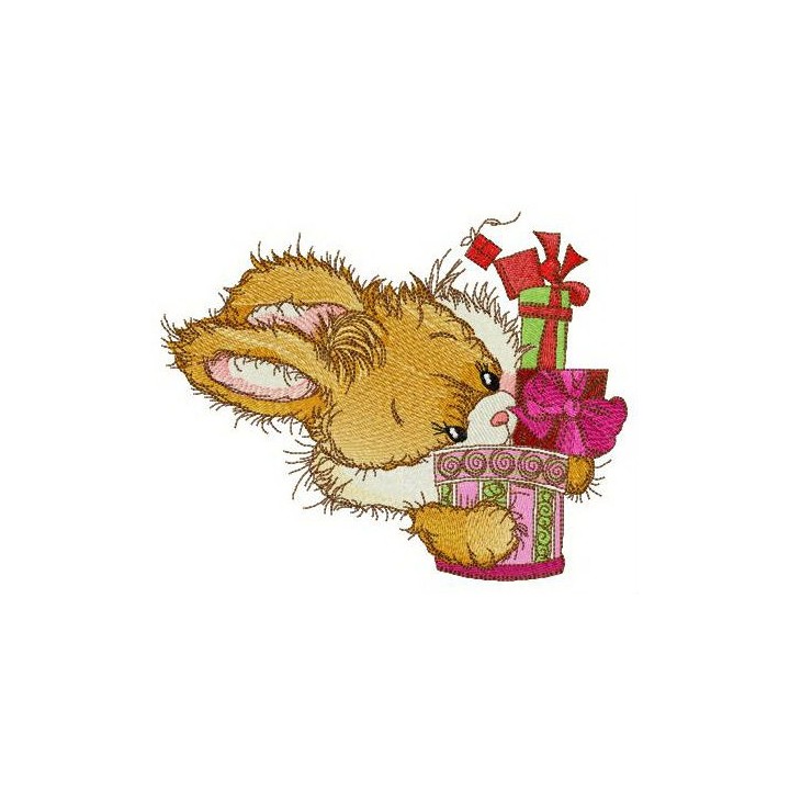 Loosing tiny present embroidery design - Embroidery Design