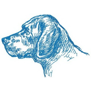 Retriever embroidery design - Embroidery Design
