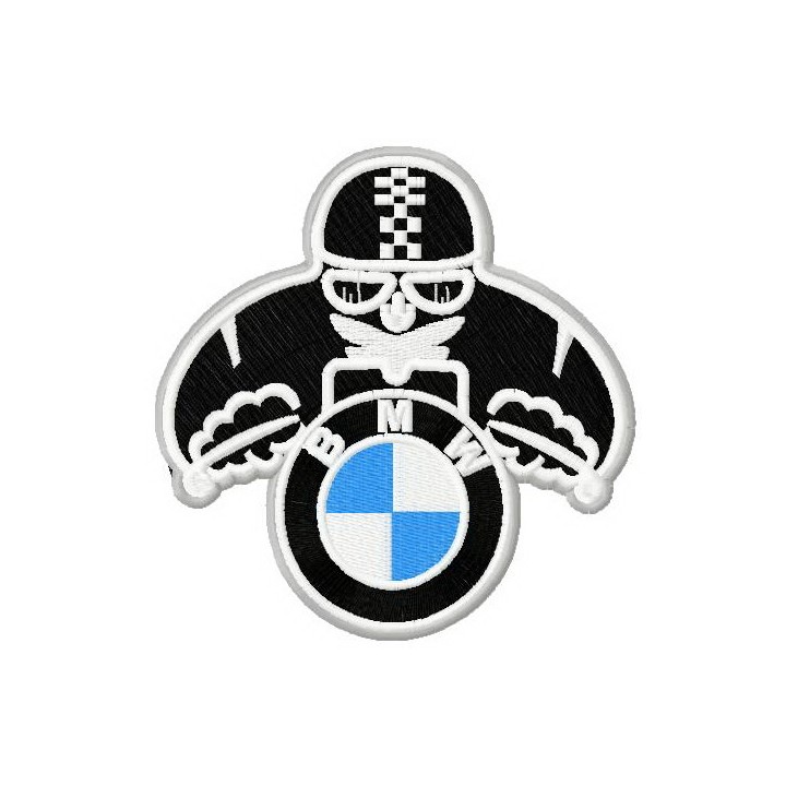 Biker motocycle embroidery design - Embroidery Design