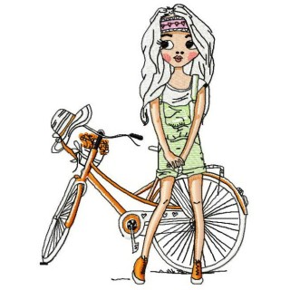 Ethnic girl 2 embroidery design - Embroidery Design