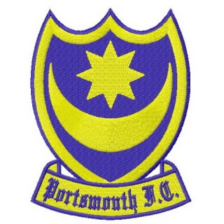 Portsmouth FC logo embroidery design - Embroidery Design