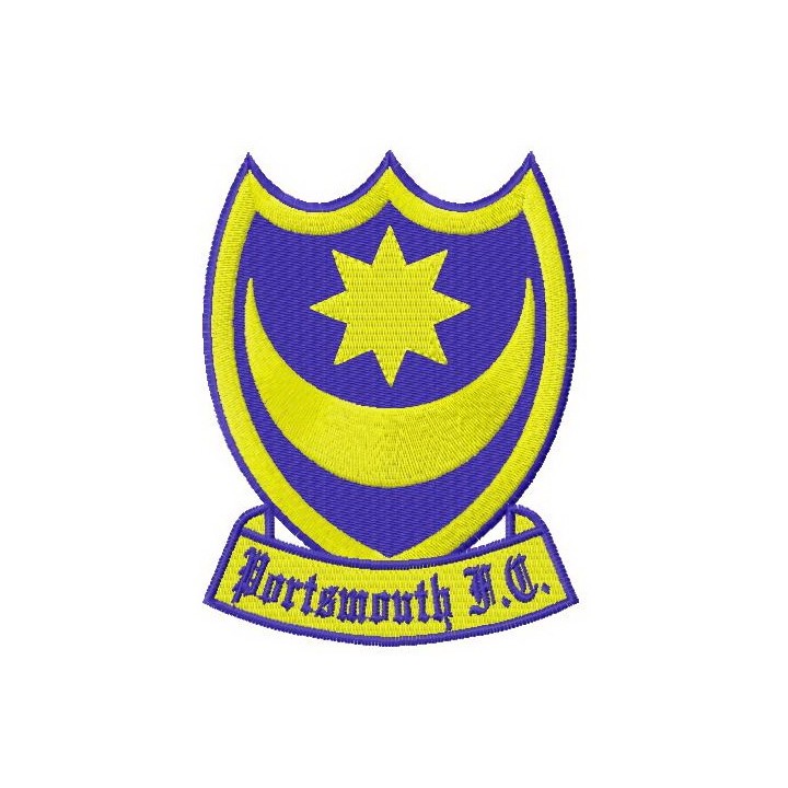 Portsmouth FC logo embroidery design - Embroidery Design