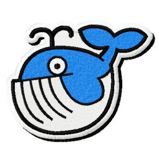 Whale embroidery design - Embroidery Design