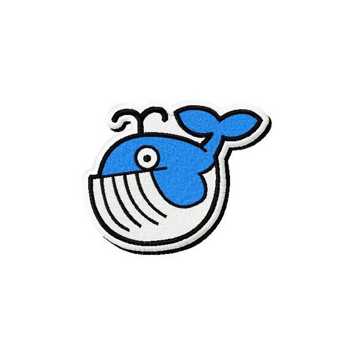Whale embroidery design - Embroidery Design