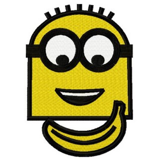 Minion's banana 2 embroidery design - Embroidery Design