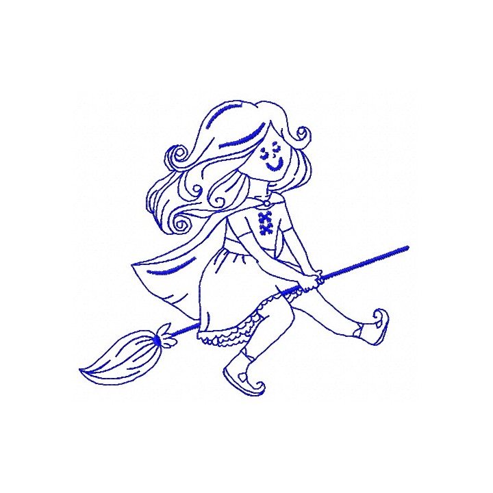 Little witches 8 embroidery design - Embroidery Design