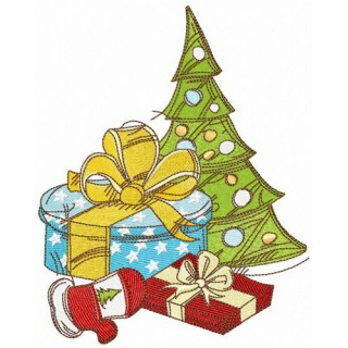 Christmas mood embroidery design - Embroidery Design
