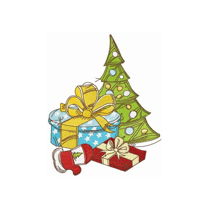 Christmas mood embroidery design - Embroidery Design