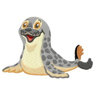 Fur-seal embroidery design - Embroidery Design