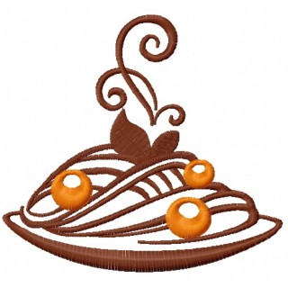 Pasta embroidery design - Embroidery Design