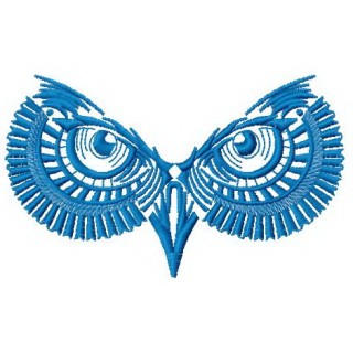 Owl eyes embroidery design - Embroidery Design
