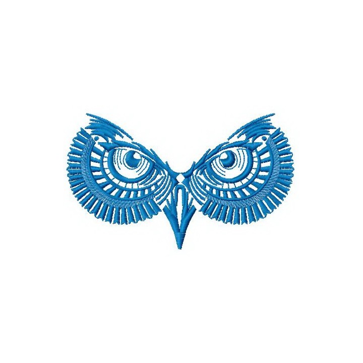 Owl eyes embroidery design - Embroidery Design