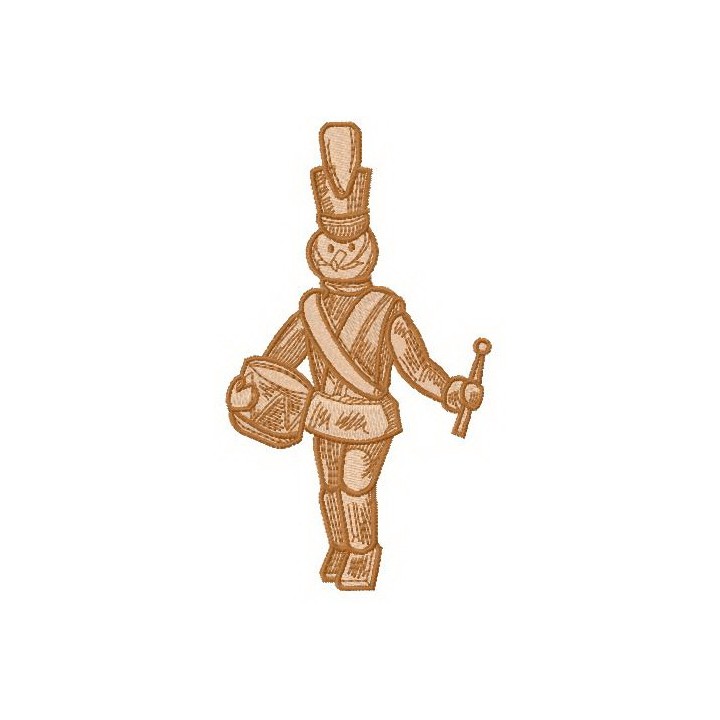 Wooden soldier  embroidery design - Embroidery Design