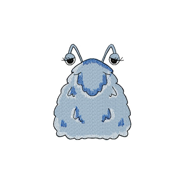 Sad fluffy wad embroidery design - Embroidery Design