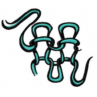 Knitted fragment 2 embroidery design - Embroidery Design