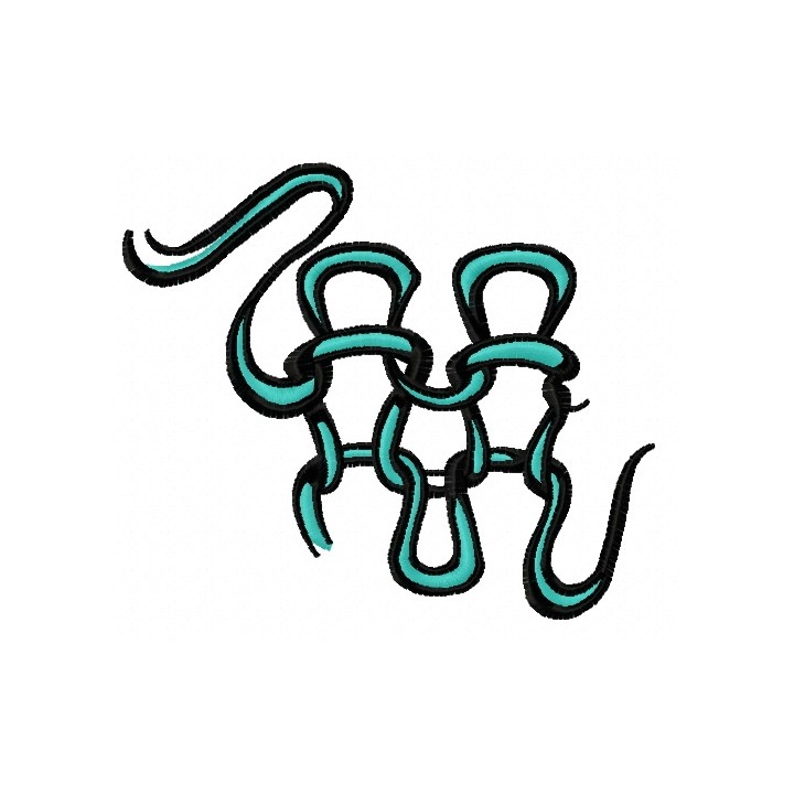 Knitted fragment 2 embroidery design - Embroidery Design