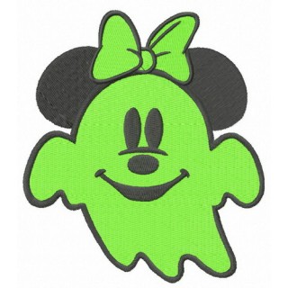 Spooky Minnie embroidery design - Embroidery Design