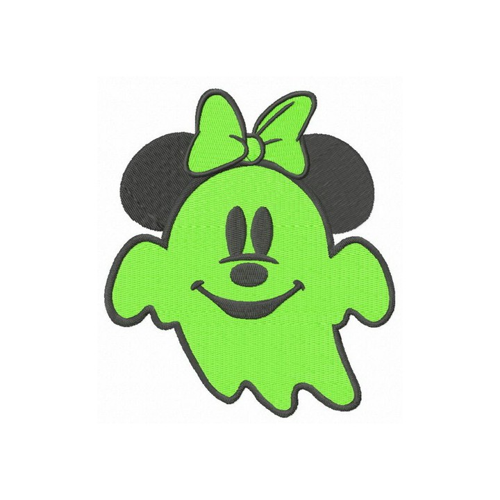 Spooky Minnie embroidery design - Embroidery Design
