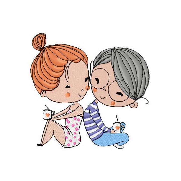 Our friendship embroidery design - Embroidery Design