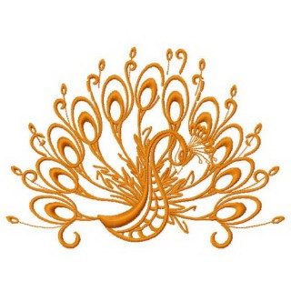 Peacock 4 embroidery design - Embroidery Design