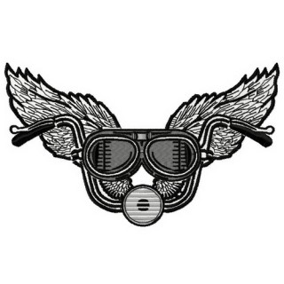 Motorbike club 3 embroidery design - Embroidery Design