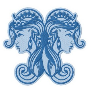 Twins 2 embroidery design - Embroidery Design