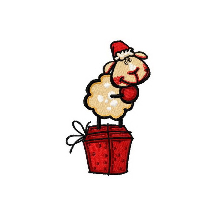 Waiting for present embroidery design - Embroidery Design