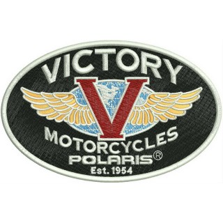 Victory motocycles Polaris logo embroidery design - Embroidery Design