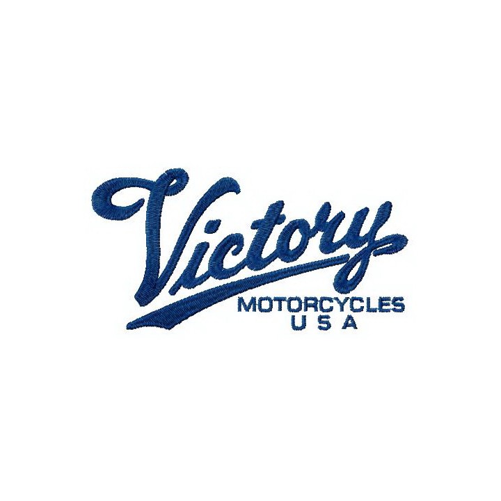 Victory motocycles USA logo embroidery design - Embroidery Design