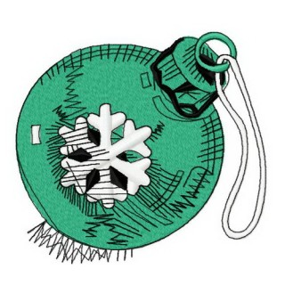 Christmas ball embroidery design - Embroidery Design