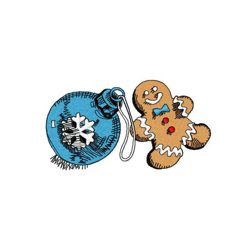Christmas toys embroidery design featuring festive motifs for holiday stitching on various items like t-shirts and bags.