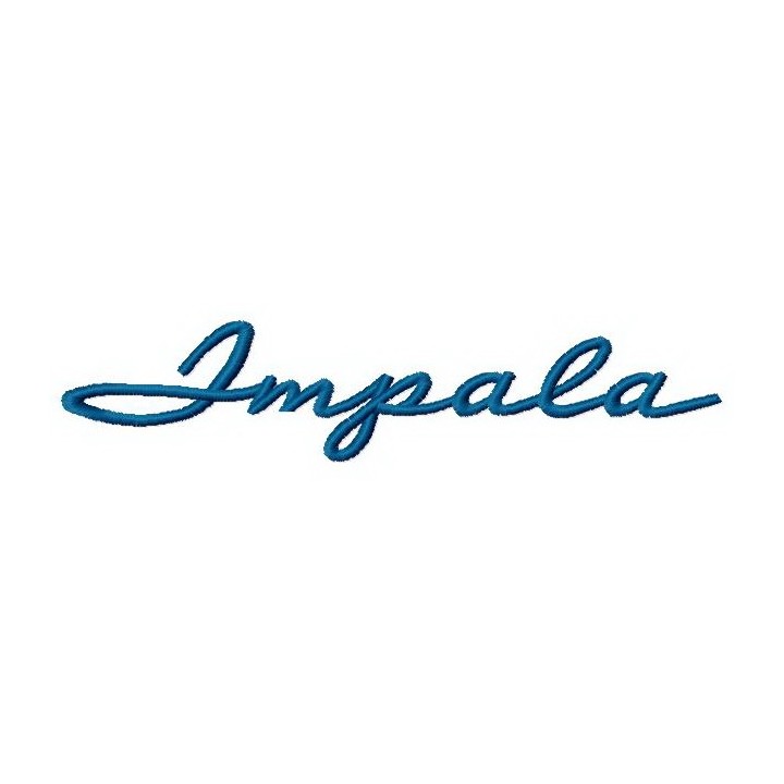 Impala logo 2 embroidery design - Embroidery Design