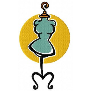 Mannequin embroidery design - Embroidery Design