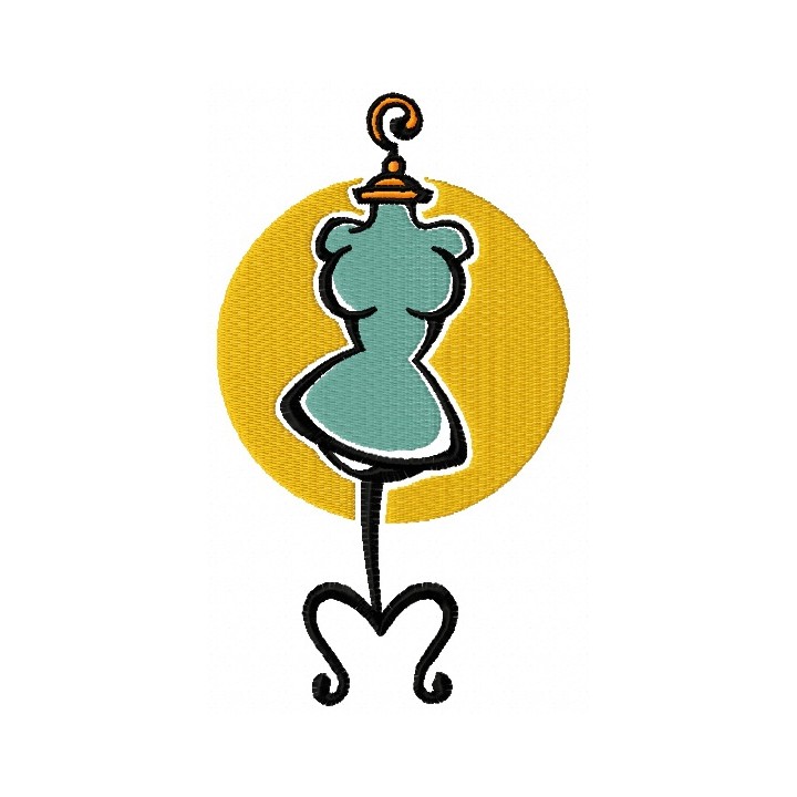 Mannequin embroidery design - Embroidery Design