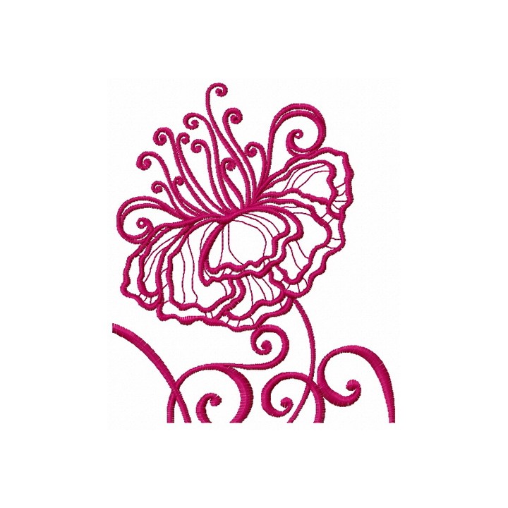 Fragile flower 4 embroidery design - Embroidery Design
