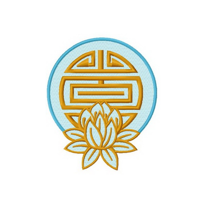 Lotus 3 embroidery design - Embroidery Design